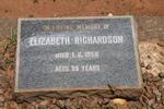 RICHARDSON Elizabeth -1958