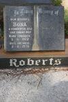 ROBERTS Bona 1922-1978