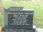 GARLAND Malcolm Basil 1958-1974