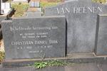 REENEN Christiaan Daniel Dirk, van 1920-1977