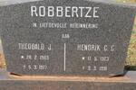 ROBBERTZE Theobald J. 1909-1977 :: ROBBERTZE Hendrik C.C. 1923-1991