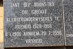 GROOT Bep Boonstra, de 1906-1996