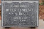 RUNDLE Helen Florence Mary 1881-1982