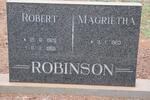 ROBINSON Robert 1920-1985 & Magrietha 1923-