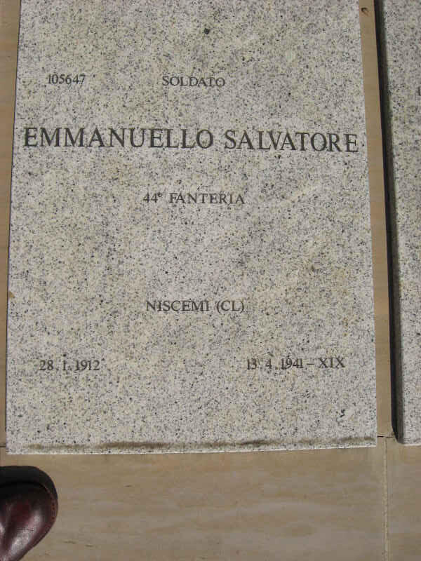 EMMANUELLO Salvatore 1912-1941