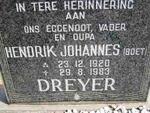 DREYER Hendrik Johannes 1920-1983