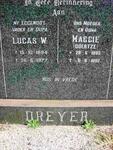 DREYER Lukas W. 1894-1977 & Maggie COERTZE 1893-1982