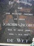 WET Joachim Jacobus, de 1896-1966