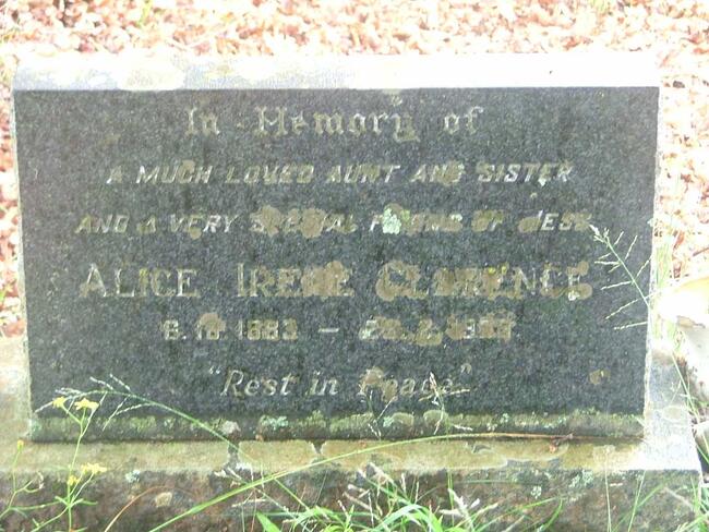 CLARENCE Alice Irene 1883-