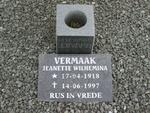 VERMAAK Jeanette Wilhemina 1918-1997