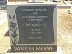 MERWE Johannes L., van der 1937-1965