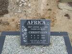 AFRICA Christiaan 1933-1999