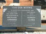 MERWE Nicolaas Johannes, van der 1903-1986 & Alfreda Gloria 1909-1988