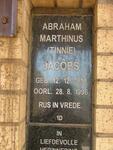JACOBS  Abraham Marthinus 1919-1996