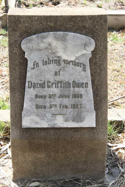 OWEN David Griffith 1868-1927