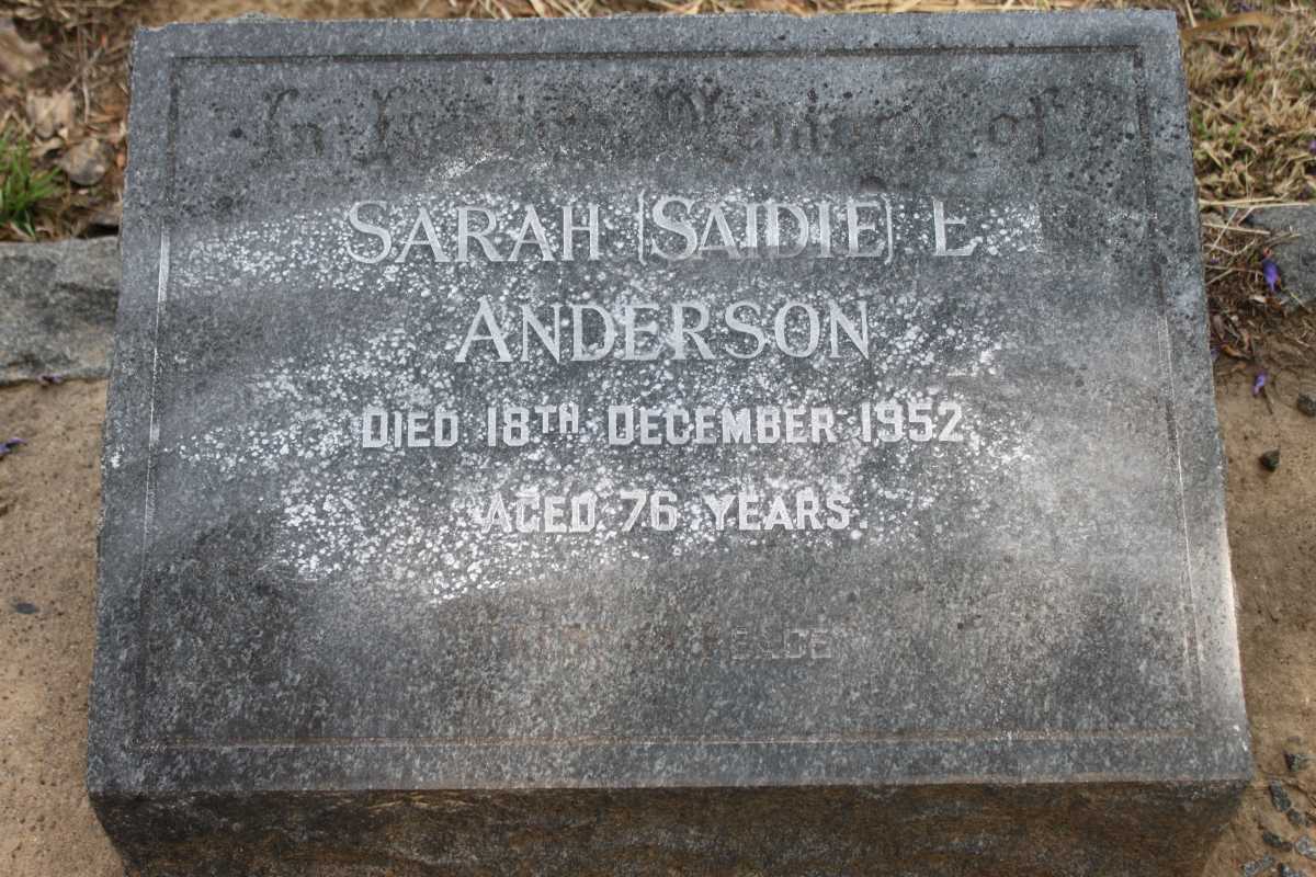 ANDERSON Sarah E.-1952