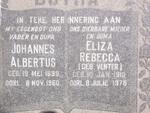 BOTHA Johannes Albertus 1899-1960 & Eliza Rebecca VENTER 1910-1978