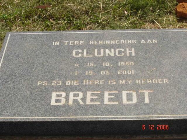 BREEDT Clunch 1950-2001