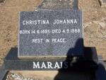 MARAIS Christina Johanna 1895-1988