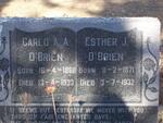 O'BRIEN Carlo A.A. 1868-1933 & Esther J. 1871-1932