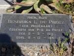 PREEZ Hendrika L., du nee WAGENAAR 1911-1940