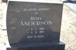 ANDERSON Ruby 1899-1986