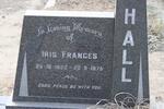 HALL Iris Frances 1922-1975