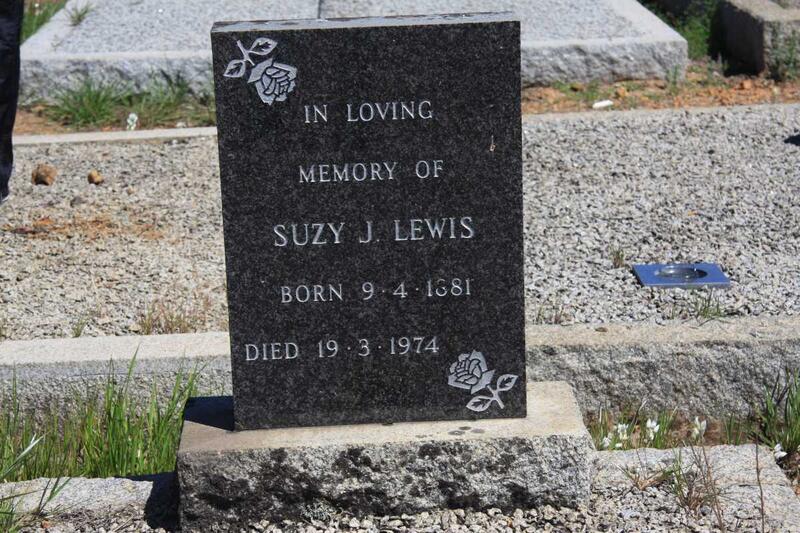 LEWIS Suzy J. 1881-1974