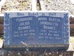 BRANDT Ferdinand Julius 1859-1945 & Minna Bertha Hendrietta ZIMTRAL 18?9-1944