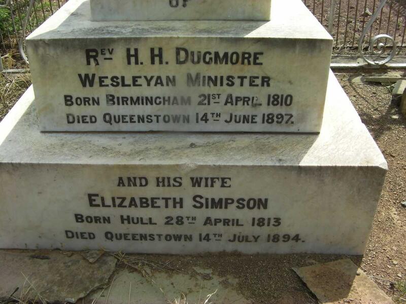 DUGMORE H.H. 1810-1897 & Elizabeth SIMPSON 1813-1894 :: DUGMORE Richard Henry 1840-1907