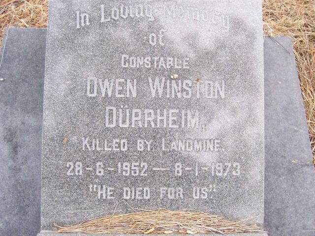 DURRHEIM Owen Winston 1952-1973