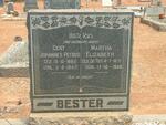 BESTER Gert Johannes Petrus 1865-1947 & Martha Elizabeth DU TOIT 1871-1958