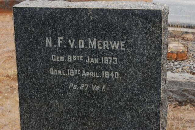 MERWE N.F., van der 1873-1940