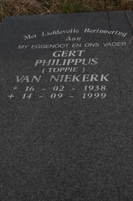 NIEKERK Gert Philippus, van 1938-1999
