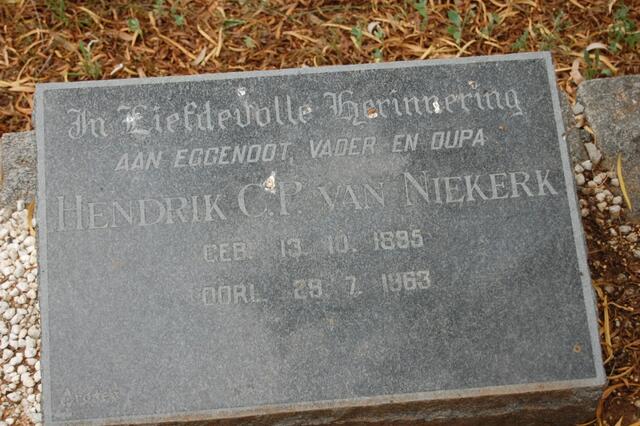 NIEKERK Hendrick C.P., van 1885-1963