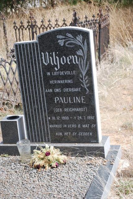VILJOEN Pauline nee REICHHARDT 1900-1992
