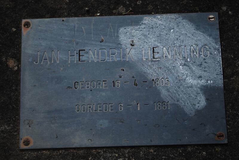 HENNING Jan Hendrik 1805-1881
