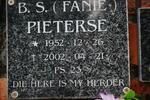 PIETERSE B. S. 1952-2002