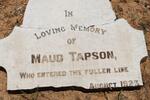 TAPSON Maud -1923