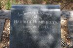 HUMPHREYS Harriet 1877-1965