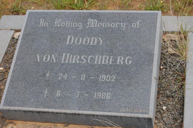 HIRSCHBERG Doody, von 1902-1986