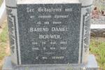 BOUWER Barend Daniel 1885-1952