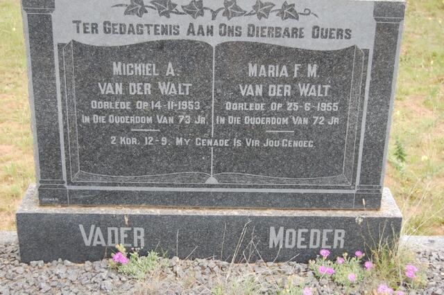 WALT Michiel A., van der -1953 & Maria F.M. -1955