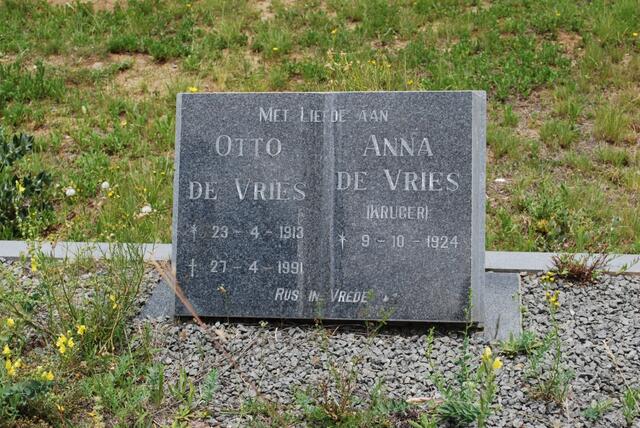 VRIES Otto, de1913-1991 & Anna KRUGER 1924-