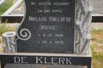 KLERK Roelofse Niklaas, de 1936-1979