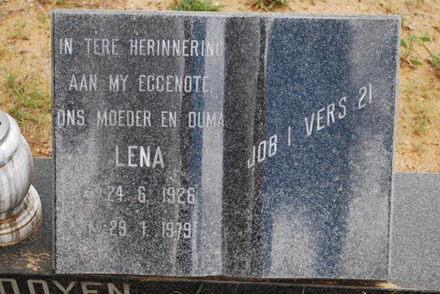 ROOYEN  Lena, van 1926-1979