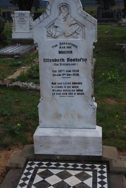 ROELOFSE Elizabeth nee STEENEKAMP 1868-1926