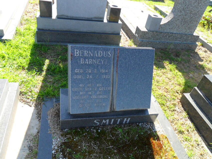 SMITH Barnardus 1914-1993