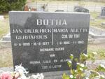 BOTHA Jan Diederick Gerhardus 1898-1977 & Maria Aletta DU TOIT 1895-1963