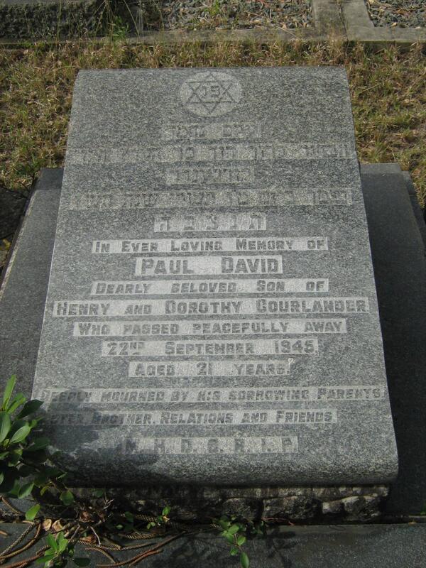 COURLANDER Paul David -1945